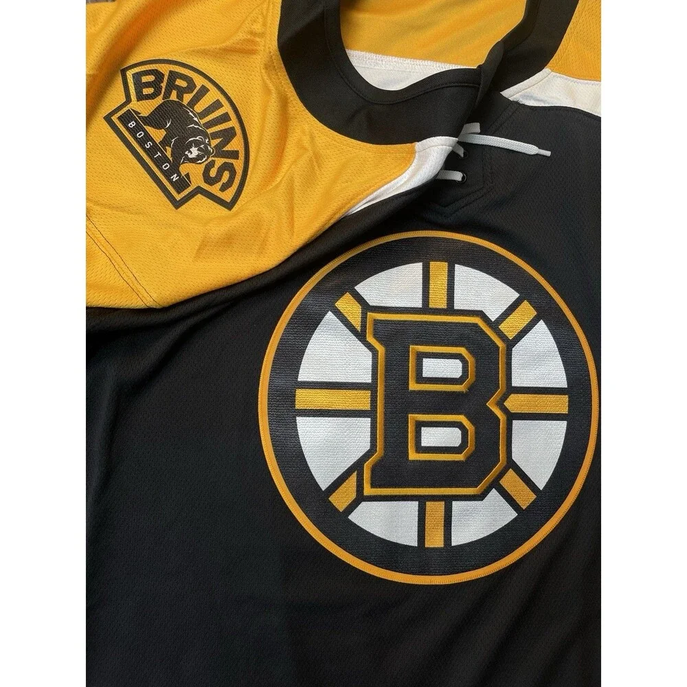Boston Bruins Fanatics Breakaway Jersey Men's Size 3XL Black NHL Hockey NEW